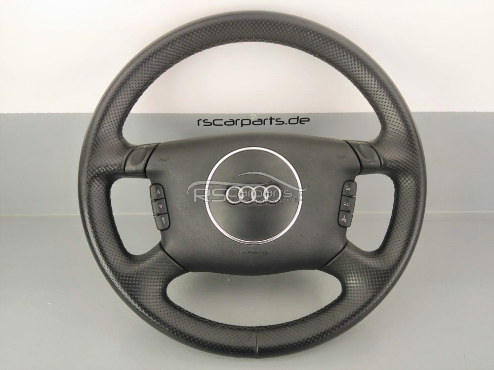 Audi A6 S6 RS6 4B C5 Multifunktions Lochleder Lenkrad / 8Z0419091AN