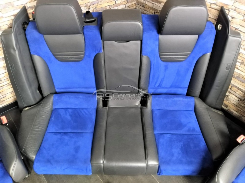 Recaro Leder / Alcantara Sitze Ausstattung in blau / schwarz Audi A4 S4 B6  Avant